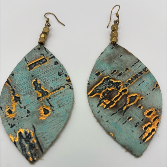 Leather Earrings - Picture 2 of 4